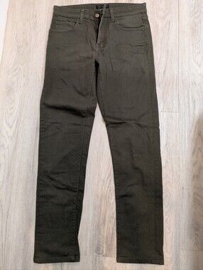✨3/$20✨ Uniqlo Jeans Olive Green Straight Pants Size 29x34